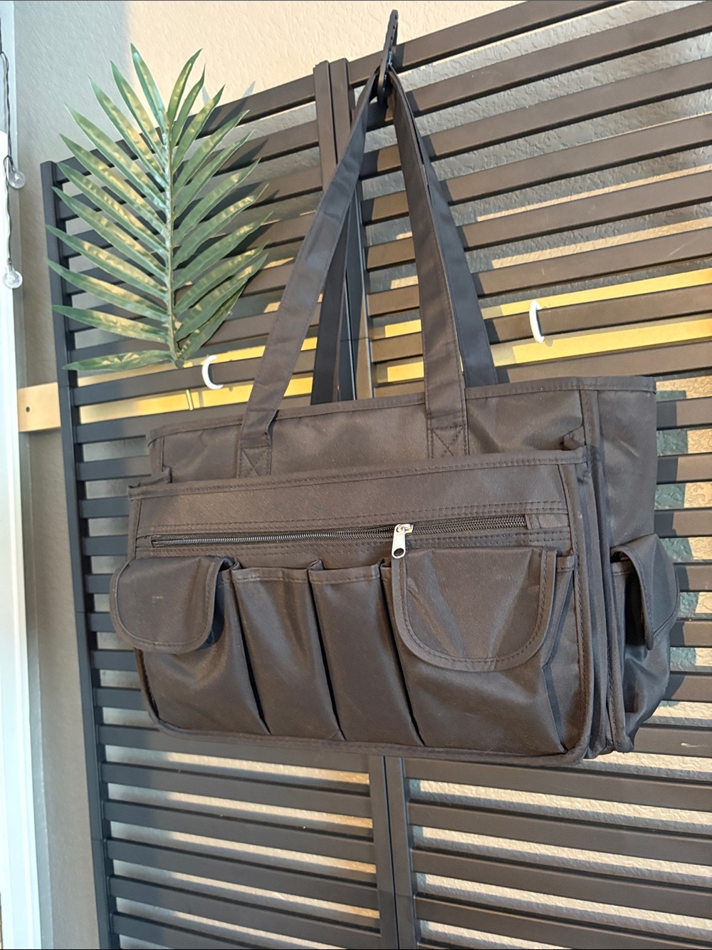 Black Art Multi-Pocket Tote Bag